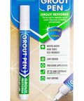 White Tile Grout Paint Marker For Grout Color And Sealer Waterproof Narrow 5mm Tip 7mL in original packaging front view