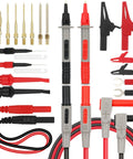 27 Piece Multimeter Test Leads Set With Alligator Clips And Needle Probes, CAT III 1000V CAT IV 600V Safety Rated, Replaceable Probes