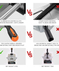 Comparison of aluminum vs plastic components for Right Angle Corner Clamp 4 Pack With Single Handle, highlighting material durability