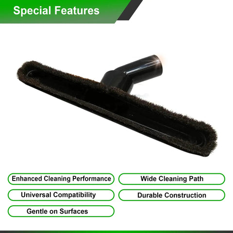 One Stop Universal Vacuum Floor Brush 10 Inch Wide With Soft Bristles For Non Scratch Cleaning On Hard Floors Low Profile Design