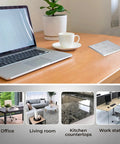 20A Receptacle Floor Box With Flip Lid, Tamper Resistant Electrical Outlet in office desk setting