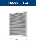 Diagram of 20x20x1 HVAC Furnace Air Filter Washable And Reusable Lasts A Lifetime MERV 8 showing dimensions and structure.