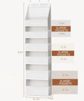 Six Shelf Over The Door Fabric Organizer Thickened Non Woven Hanging Storage dimensions 63in x 15.4in x 6in with pockets.