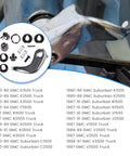 Locking Chrome Vent Window Handle Kit Left Side For GM Chevrolet Blazer Jimmy Suburban Trucks 1973 1994 with components displayed