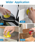 32-Piece 3-Inch Hook And Loop Sanding Sponge Discs Kit used on car, wall, metal, wood surfaces.
