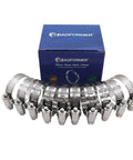 Roadformer 2-in worm gear hose clamp, SAE 32, full stainless steel, 1/2 in band width, 40–64 mm range, 10-pack