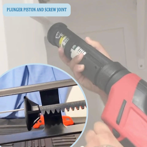 Heavy Duty 44 70 0330 Plunger Piston And Screw Swap For 10 Oz Caulk Guns fitted in tool for sealant application.