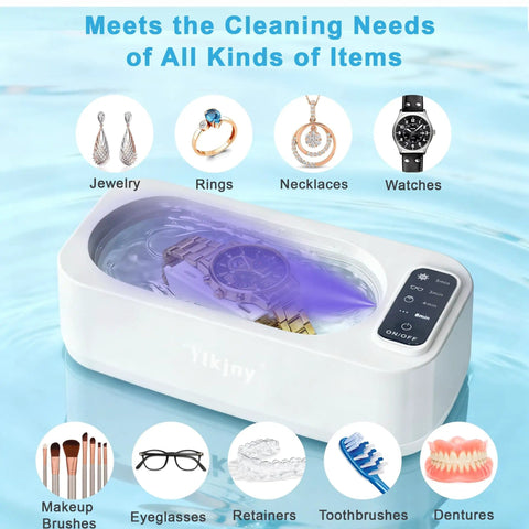 55KHz 400ml Ultrasonic Cleaner With Four Cleaning Modes And LED Light, suitable for watches, rings, and other small valuables