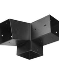 Killer Quality Carbon Steel Pergola Brackets Made To Fit 4x4 Wood Posts Like A Champ With Solid 3 Way Slanted Hardware Plus Rugged Screws And Base Plates For Backyard Deck Builds, black angled bracket for pergola support.
