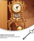 Vintage Clock Pendulum Replacement 4.92 x 1.37 x 0.27 In Mechanical Shaft For Antique Grandfather Clocks Old School Repair Part