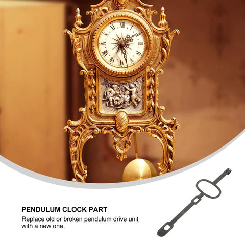 Vintage Clock Pendulum Replacement 4.92 x 1.37 x 0.27 In Mechanical Shaft For Antique Grandfather Clocks Old School Repair Part