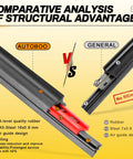 Comparative analysis of auto wiper blade structures showcasing AUTOBOO vs GENERAL with quality details for premium wiper performance.