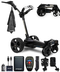 Remote Control Electric Golf Cart That Eats Up Fairways With 40000 Preloaded GPS Tracks And A Crisp 4 Inch Screen built for convenience with accessories.
