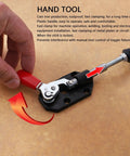 Heavy Duty 2 Pc Toggle Clamps With Comfort Grip Sleeves, Solid Cast Iron Woodworking Push Pull Straddles For Rapid And Secure Workshop Clamping Projects Any Time, red handle engaged