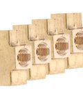 Brass Tee Fitting With Female Thread For Pneumatic Air Hose Connectors Heavy Duty Pipe Tee With Compact Block Shape