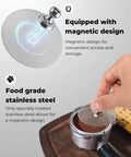 Top Shelf 3 Pack 58Mm Espresso Puck Screen 58.5Mm Slick 0.2Mm Ultra Thin stainless steel filter with magnetic design in use.