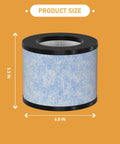 C102 MA-01CW True HEPA Replacement Filter for Miko Ibuki C102 Air Cleaner Purifier and Okaysou AirMic4S, 5.3 x 6.8 in size