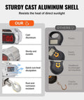 Comparison of Digital Crane Scale 11000 Lbs 5000 Kg Heavy Duty Hanging Scale With Remote Control Cast Aluminum Case And LED Display with plastic alternatives.