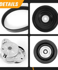 Engine Drive Belt Tensioner Idler Pulley Kit For Mercedes-Benz V-Ribbed Serpentine Belt Replacement product components