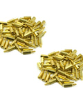Top Shelf M2.5 Brass Hex Standoff Spacers With Male To Female Threads, Solid 100 Piece Gold Tone Hardware Kit For Cnc Builds And 3D Printer Mods Handling It Like A Champ, brass standoffs stacked.