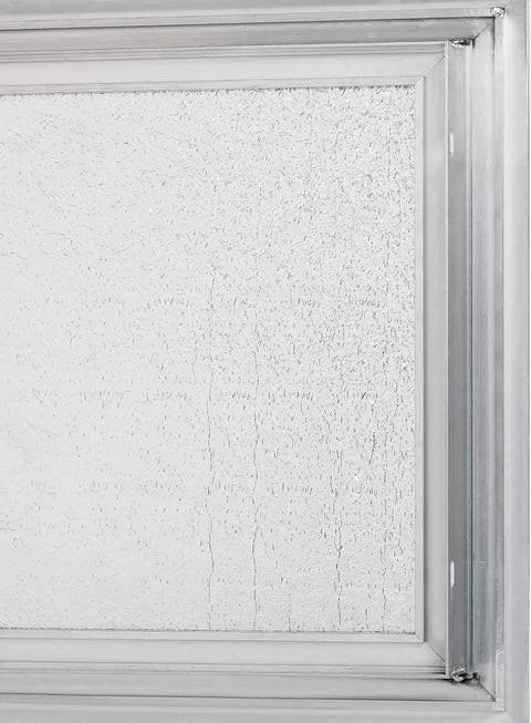 Close-up view of Heavy Duty 16X16 Inch Aluminum Access Panel With Insulated Core And Snap Tight Gasket Keyed Cylinder Lock.