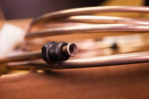 Copper Nickel Brake Line Coil 1/2 Inch By 25 Foot Non Magnetic Tubing For Automotive Use, Easy Bend And Flare, Rust Resistant