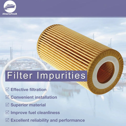 Oil Filter Insert Element For Penta 4.3L 5.0L 5.7L 8.1L D3 And Volvo C30 C70 S40 S60 V50 V60 XC60 XC70 Engines Direct Fit Easy Install Replacement 8692305 18-8003 Premium Marine Grade Seal