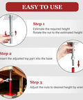 Step-by-step guide to using Heavy Duty 4 Pack House Floor Jacks For Leveling 11 To 16 Inch Height Adjustable Screw Jacks.