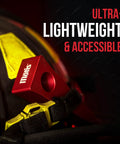 Forcible Entry Wedge Set For Doors And Windows, Heavy Duty Aluminum Door Stopper And Pry Tool, red wedge on gear