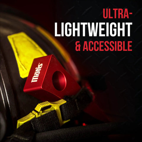 Forcible Entry Wedge Set For Doors And Windows, Heavy Duty Aluminum Door Stopper And Pry Tool, red wedge on gear