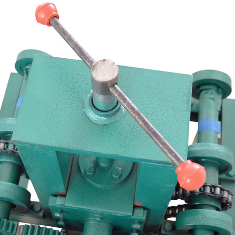 Heavy Duty Electric Pipe Bender For Greenhouse Square And Round Tube Bending Cold Forming Process No Preheating Needed showing handle detail.