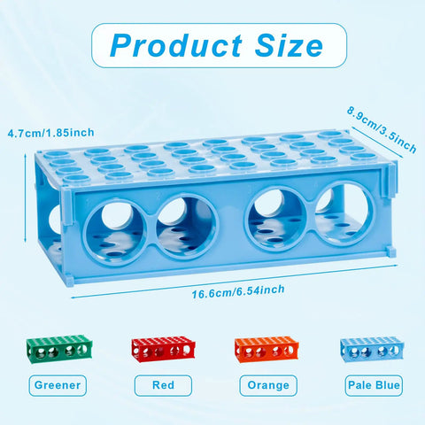 Must-Have Four Way Plastic Test Tube Rack Kit For Lab Experiments Interlocking Tube Holder Stand For 0.5ml To 50ml Vials
