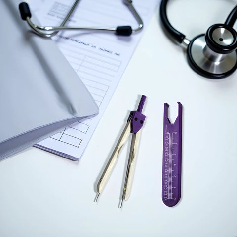 Top Tier Purple EKG Calipers That Deliver Dead On Measurements For Lightning Swift ECG Grid Analysis And Smooth Daily Charting Trusted By Clinical Teams Nationwide