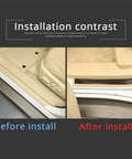 Toyota Land Cruiser Prado Door Sill Protectors Stickers Carbon Fiber Edge Guards Trim For 2010 2017 Models installation before after