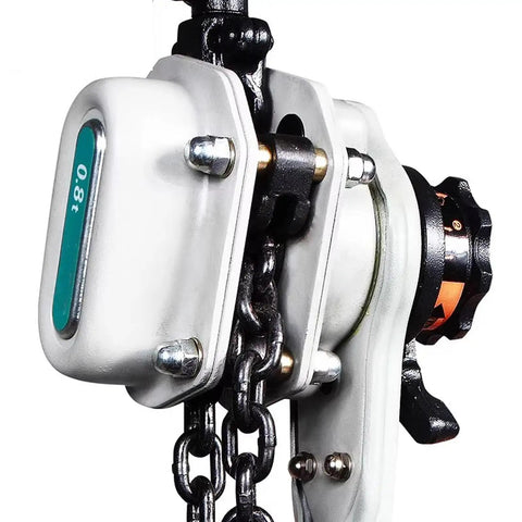 Manual Chain Hoist With Dual Heavy Duty Hooks For Garages Warehouses Auto Shops And Heavy Lifting Equipment 3.2 Ton Capacity