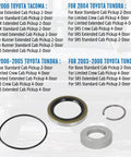 Rear Wheel Bearing And Seal Kit For Toyota Tacoma And Tundra 2000-2006 Wheel Hub Assembly Replacement Set in original packaging