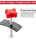 No Fuss Brake Caliper Compression Tool For Pad Replacement, steel caliper piston compressor tool by BILITOOLS, front view.