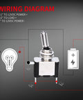 Red 12V LED Lighted Toggle Switch With Aircraft Guard Safety wiring diagram