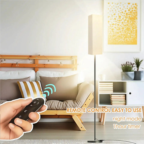 Modern Floor Lamp With Remote Control For Bedroom Living Room Office 4 Color Temperature Stepless Dimmer LED Light Bar