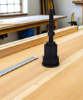 Pro Grade Differential Seal Installation Tool Kit For Front Inner Axle Seals With Thrust Bearing, heavy-duty metal device on workbench