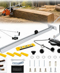 Chainsaw Mill Winch Kit With Lever Arm Anchor System for Efficient Milling, complete set with components displayed on white background.