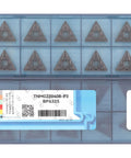 Pro Grade Semi Finishing Carbide Inserts TNMG432 And TNMG220408 MD For Metal Lathe Cutting Steel Pack Of 10 in blue case
