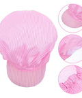 Straight Up Reliable Anti Static Mesh Cap In Pink With Hella Breathable Design For Cleanrooms And Electronics Shops, top view, detailed mesh.