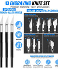 68-piece 3D printer tools kit with storage case; aluminum handles, deburring tools, scrapers, files, tweezers, drill