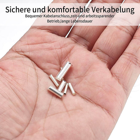 650 Piece Wire Ferrule Kit With Tinned Copper Crimp Connectors Seven Sizes 0.5 0.75 1.0 1.5 2.5 4.0 6.0 mm2 in hand