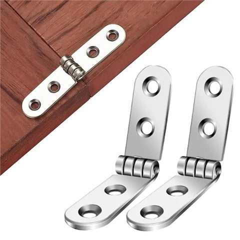 32 Pack 180 Degree Foldable Screw-On Hinge Flaps for Sewing Machine Cabinets and Furniture Doors, Pro-Grade No-Fuss Durable Hardware