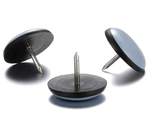 1 Inch Nail On Furniture Sliders 24 Pack Heavy Duty PTFE Teflon Chair Sliders Glides For Wooden Furniture Move Heavy Furniture Smoothly And Safely Floor Protectors To Prevent Scratches And Dents