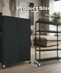 Heavy Duty Wire Shelving Unit With Wheels And 600D Oxford Cover, 36-Inch By 18-Inch By 72-Inch, Upward Facing Safety Wave Edge Design, Sturdy 19mm Metal Rods And Reinforced Panels For Stable Garage Storage, shown with cover and open frame