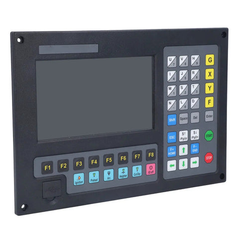 Pro Grade CNC Control System With 2 Axis Linkage 7 Inch HD Display Heavy Duty Stainless Steel Build High Precision Motion Controller For Plasma Cutting 0.001mm Accuracy 200KHz Pulse Frequency, front view
