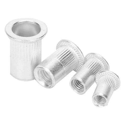 Rocksolid Hand Rivnut Tool Kit With 100 Pcs Blind Riveting Set Of Aluminum M4 M5 M6 M8 Hardware For Durable Fixes On Any Project, aluminum rivnuts